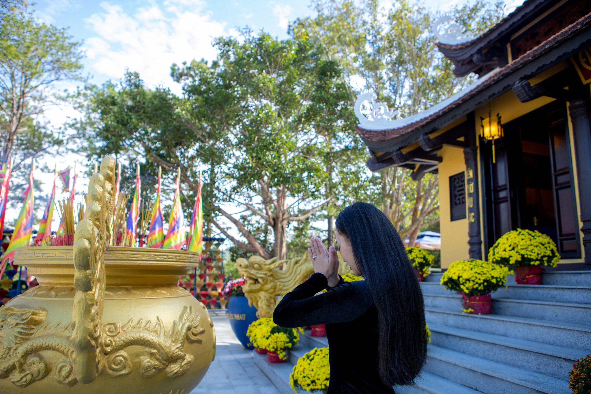 Đền Hùng Tea Resort Prenn