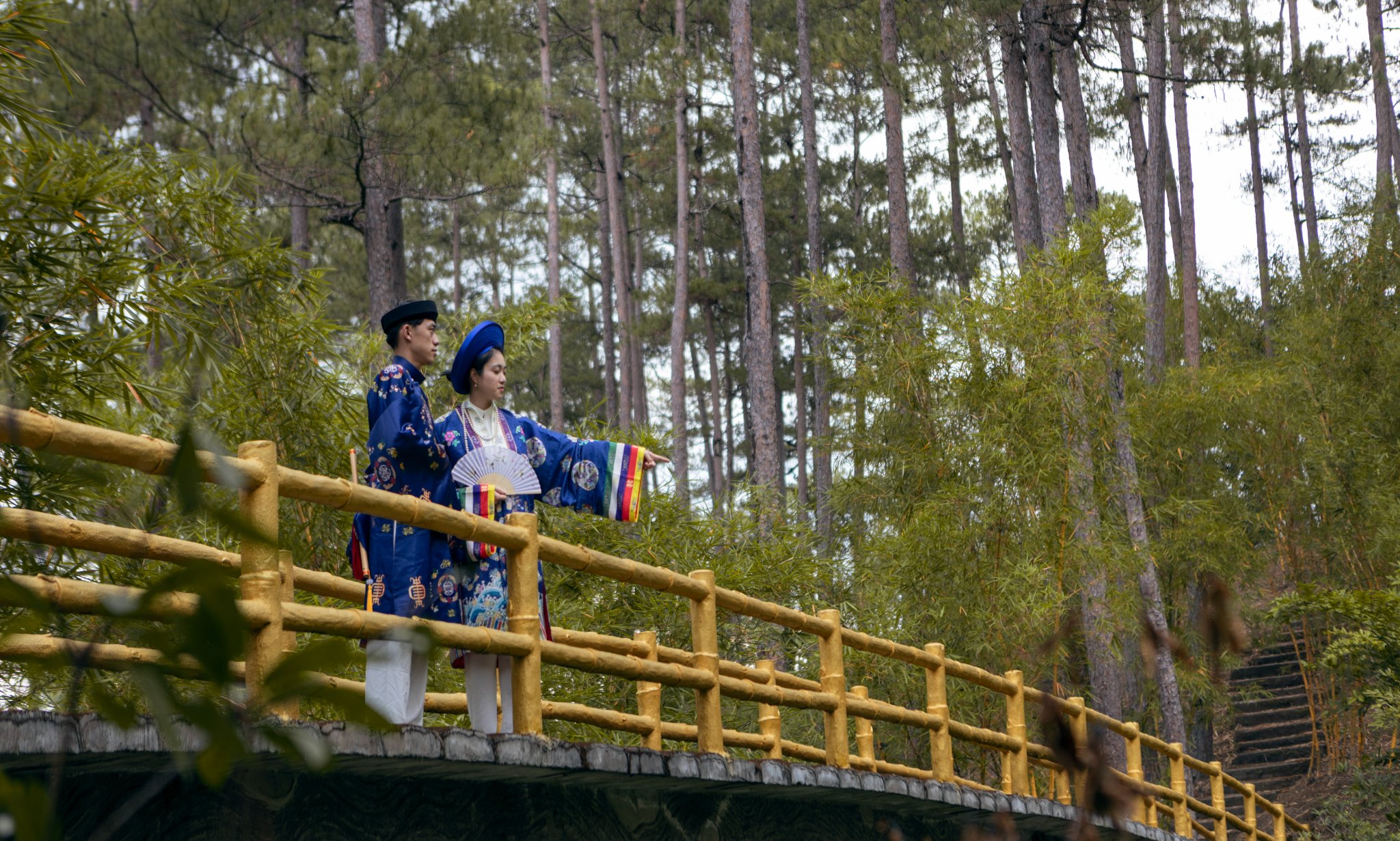 Impressive poses when checking in at Ngoc Well and Long Mach Lake