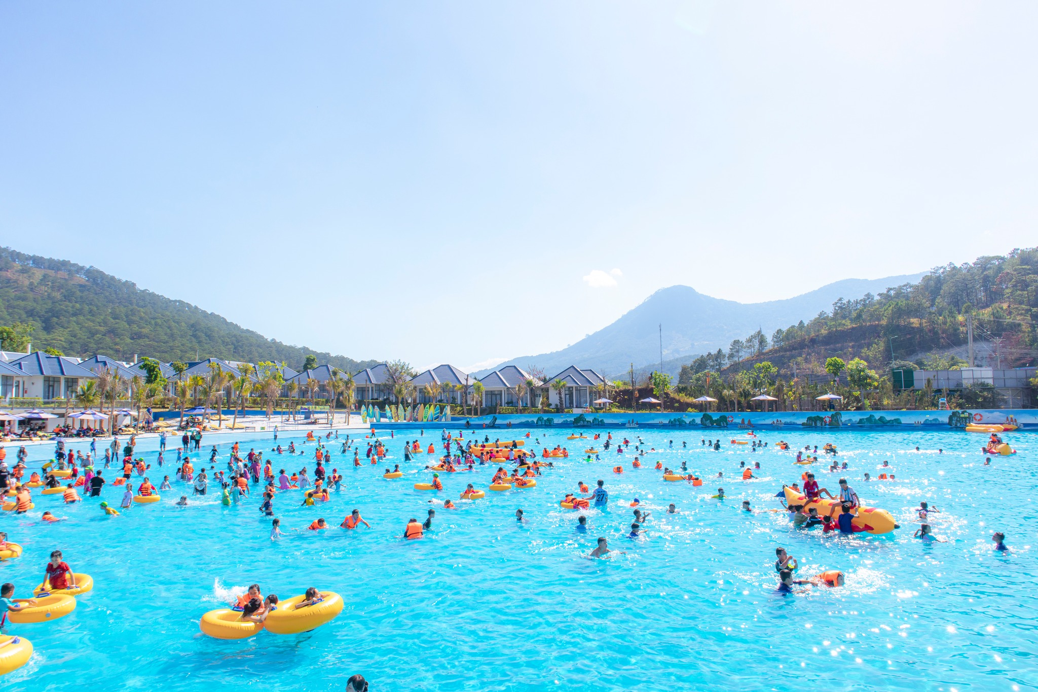 Experience the unique wave pool